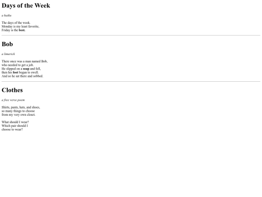 mypoemswebpage screenshot