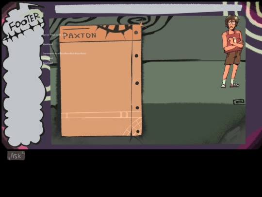 Charactermenu screenshot