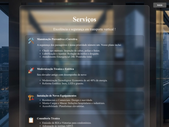 serviços screenshot