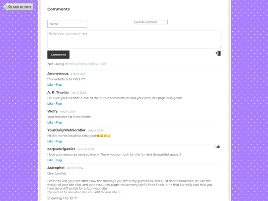 guestbook screenshot