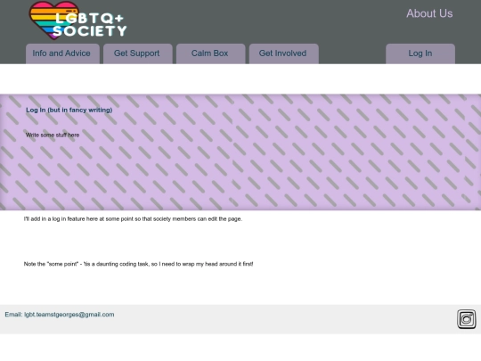 login screenshot