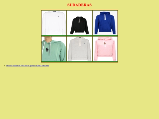 ejercicio12 proyecto/sudaderas screenshot