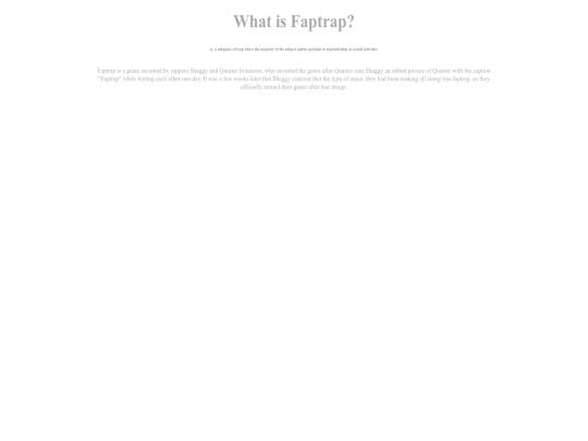 what-is-faptrap screenshot