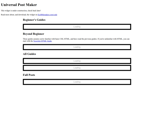 blog widget/scWidget_UniversalPostMaker_example screenshot