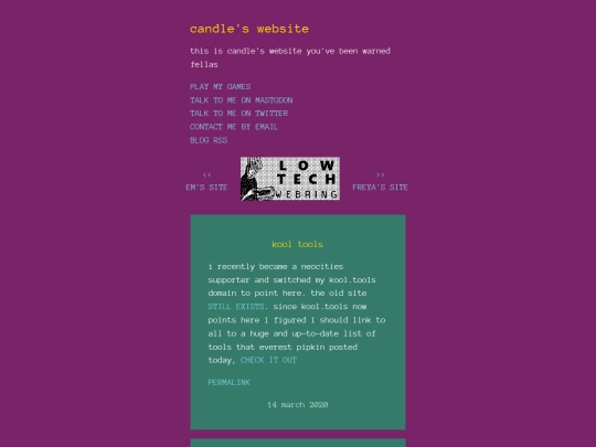 blog screenshot