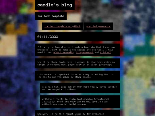 blog/low-tech-template screenshot