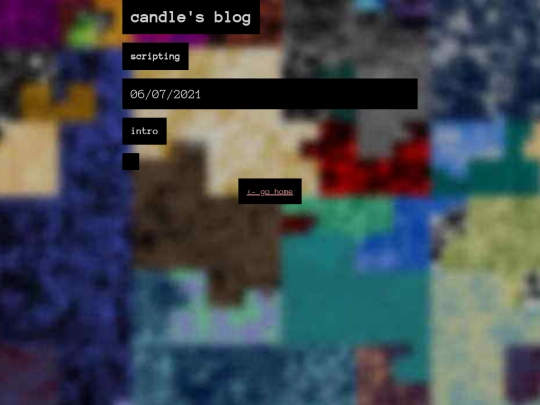 blog/scripting screenshot