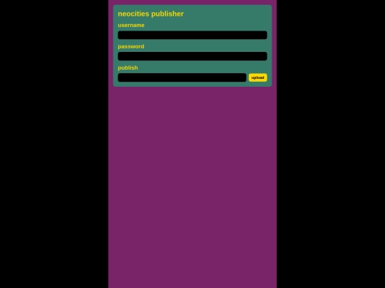 neocities-publisher screenshot