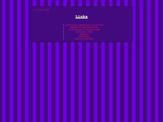 links screenshot