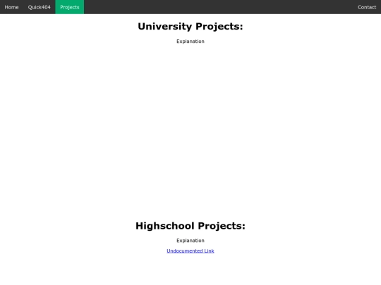 projects screenshot