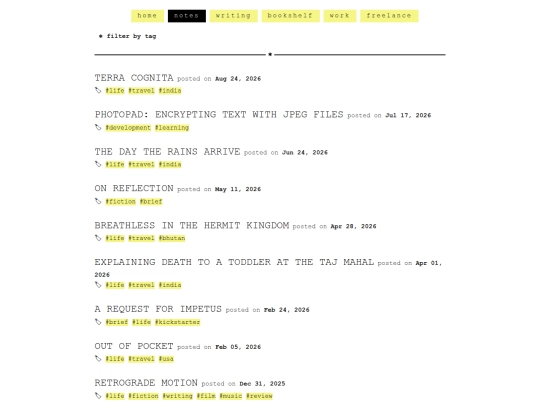 notes screenshot