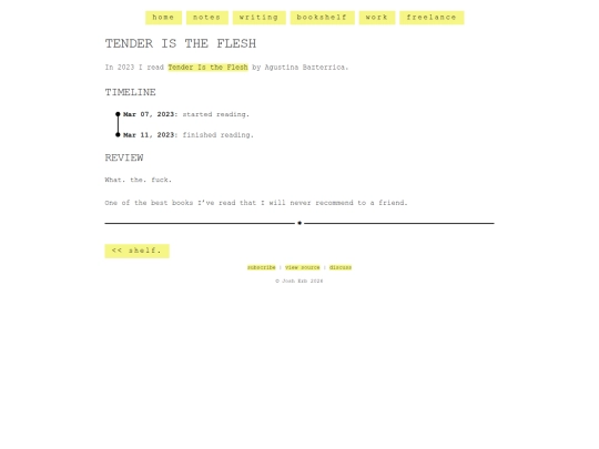 shelf/agustina-bazterrica/tender-is-the-flesh screenshot