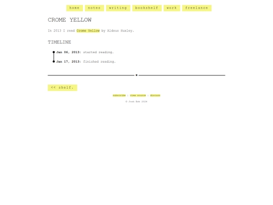 shelf/aldous-huxley/crome-yellow screenshot