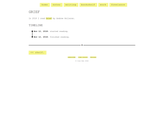 shelf/andrew-holleran/grief screenshot
