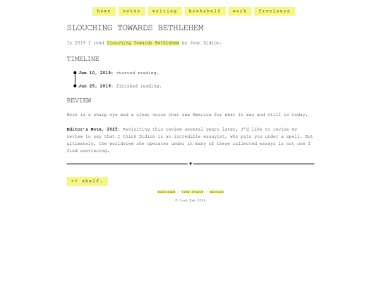 shelf/joan-didion/slouching-towards-bethlehem screenshot