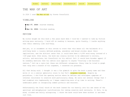 shelf/steven-pressfield/the-war-of-art screenshot