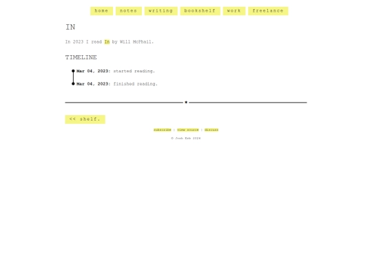 shelf/will-mcphail/in screenshot