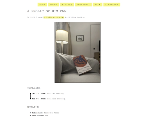 shelf/william-gaddis/a-frolic-of-his-own screenshot