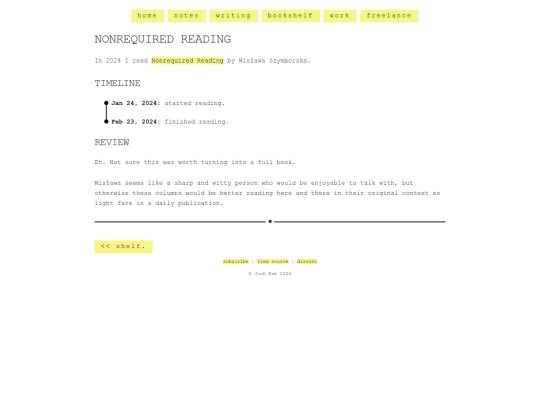 shelf/wislawa-szymborska/nonrequired-reading screenshot