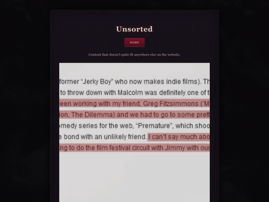 unsorted screenshot