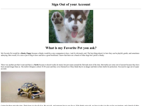 MyFavoritePet screenshot