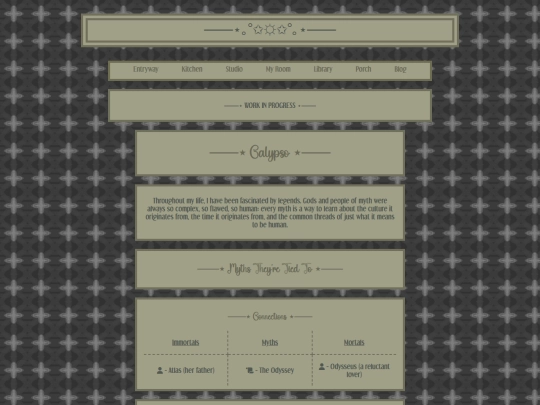 my-room/shrine/mythology/greek-myth/calypso screenshot