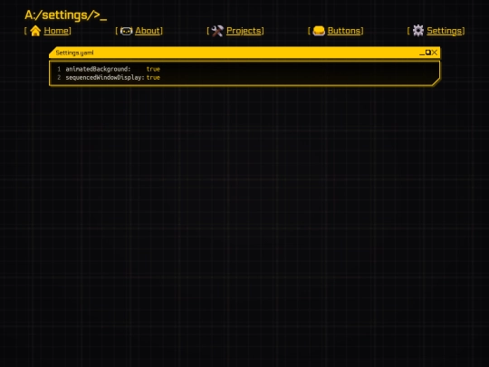settings screenshot