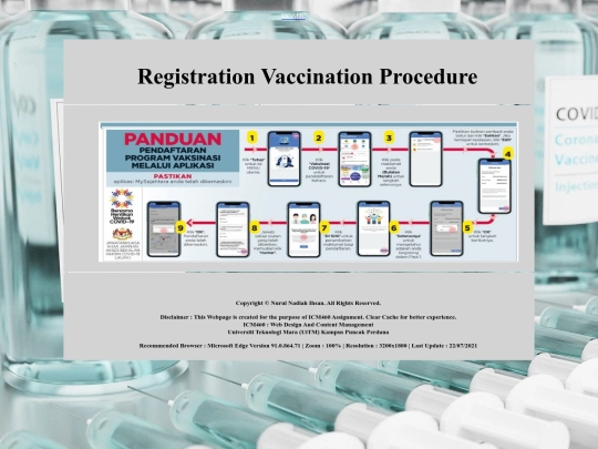 registration procedure screenshot