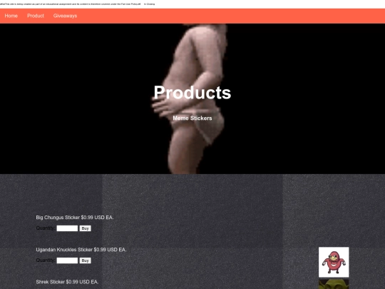 products screenshot