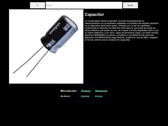 CompCapacitor screenshot