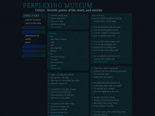 museum/literature/poetry screenshot