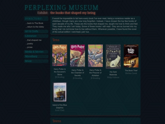 museum/literature/thatshapedme screenshot