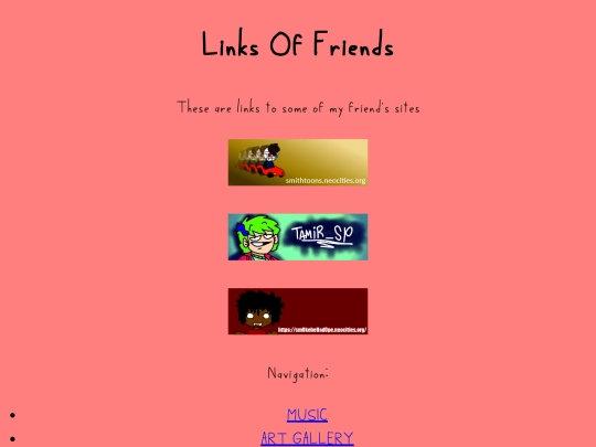 links screenshot