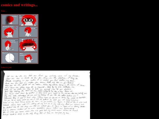 writing screenshot