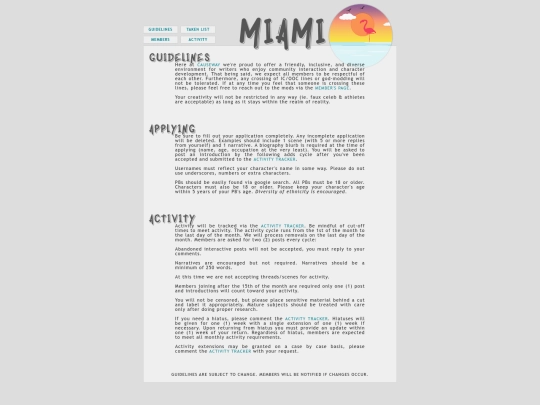 rules screenshot