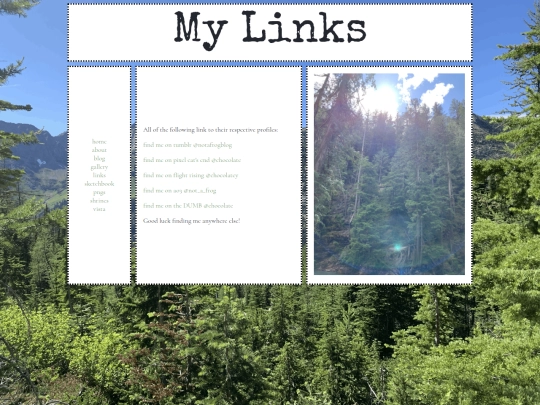 links screenshot