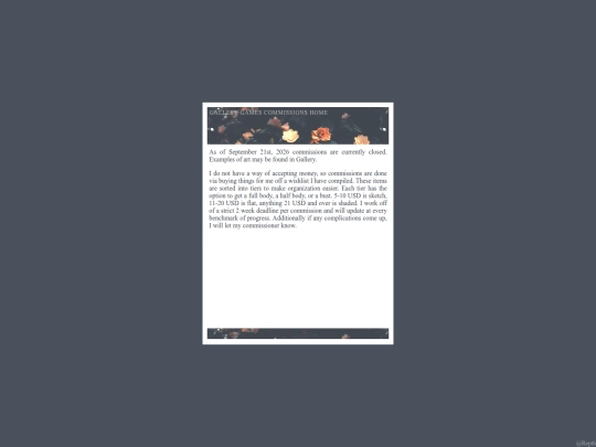 CommissionInfo screenshot