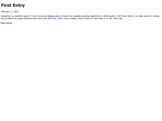 blog/first-entry screenshot