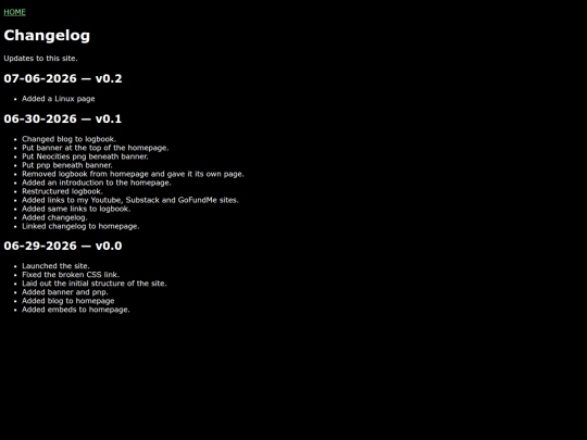 misc/changelog screenshot
