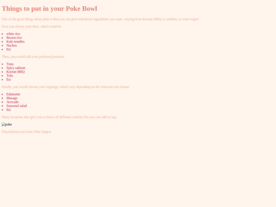 componentsofapokebowl screenshot