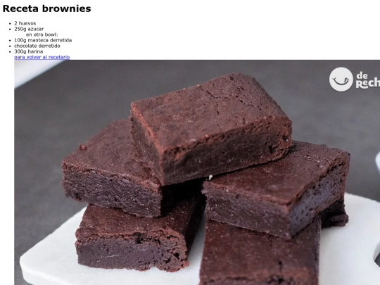 recetario/brownie/brownie screenshot
