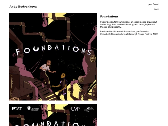 page/foundations screenshot