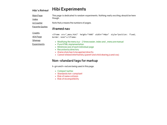 main/experimental screenshot