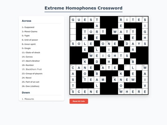 crosswordprefilled screenshot