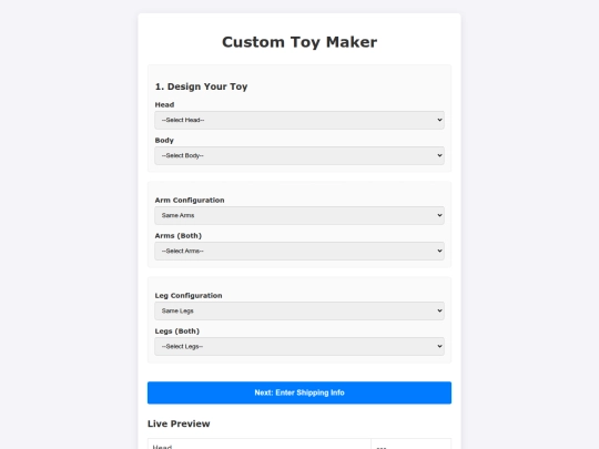 cutomtoymaker screenshot