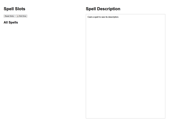 dndspells screenshot