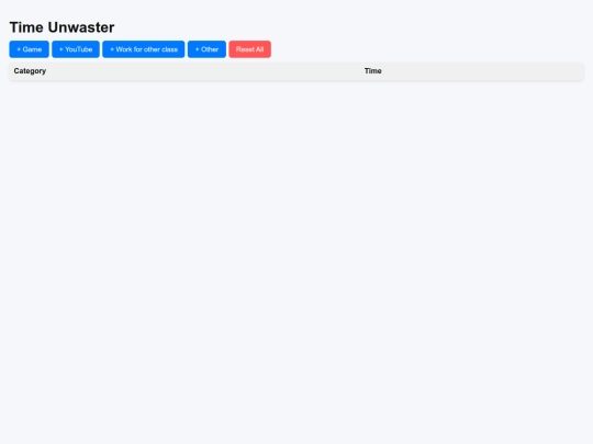 timeunwaster screenshot