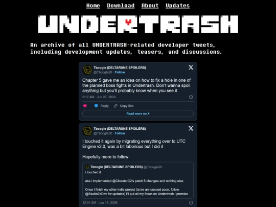 updates screenshot