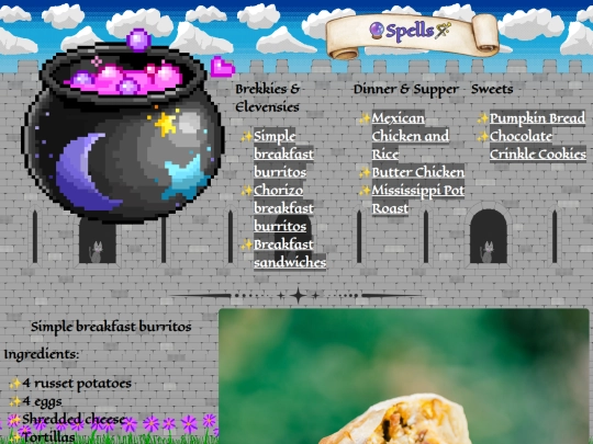 recipes screenshot