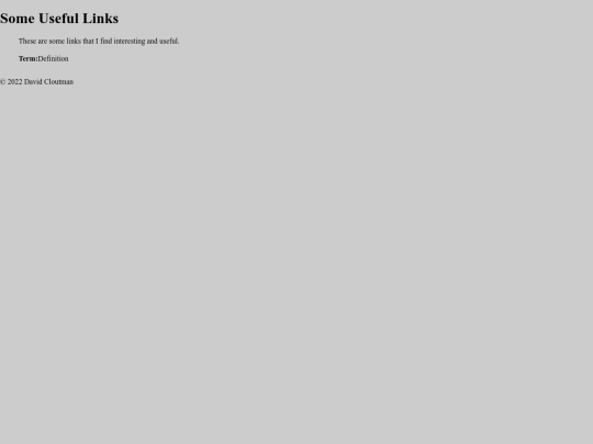 links screenshot